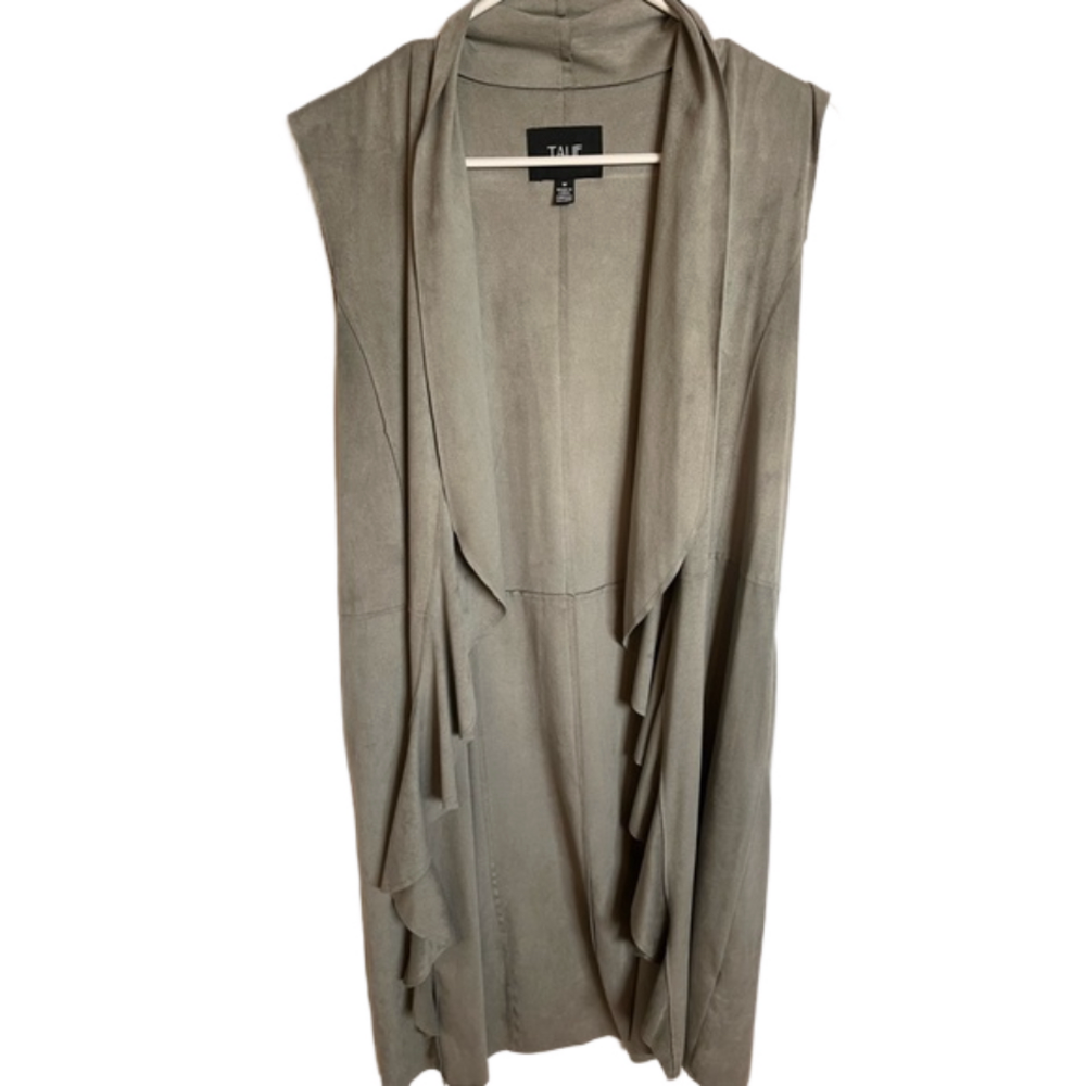 Beautiful duster vest- buttery soft long sleeves vest size m